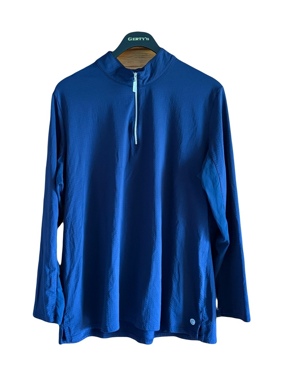 Bette & Court Blue Long Sleeve Quarter-Zip Pullover size XXL